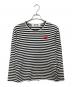 PLAY COMME des GARCONS（プレイコムデギャルソン）の古着「長袖カットソー/ボーダーカットソー」｜ブラック×ホワイト