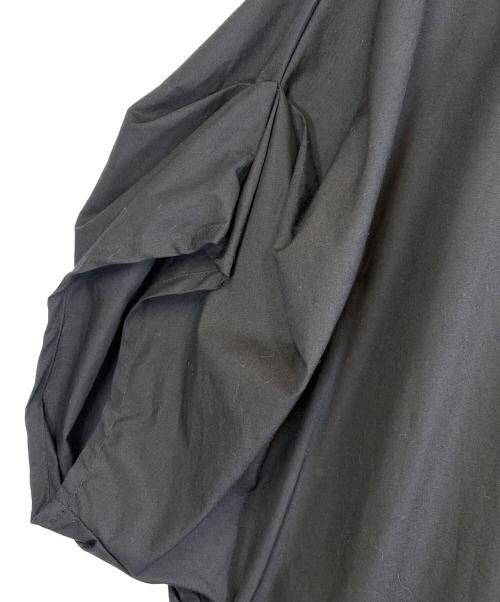 mizuiro-ind（ミズイロインド）mizuiro-ind (ミズイロインド) ボリューム半袖ワンピース ブラック サイズ:SIZE Freeの古着・服飾アイテム