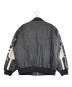 I.O.U COLLECTION (アイオーユー コレクション) レザージャケット ブラック×ホワイト サイズ:2XL：13000円