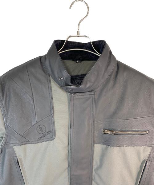 DEGNER（デグナー）DEGNER (デグナー) ライダースジャケット ブラック×グリーン サイズ:SIZE Lの古着・服飾アイテム