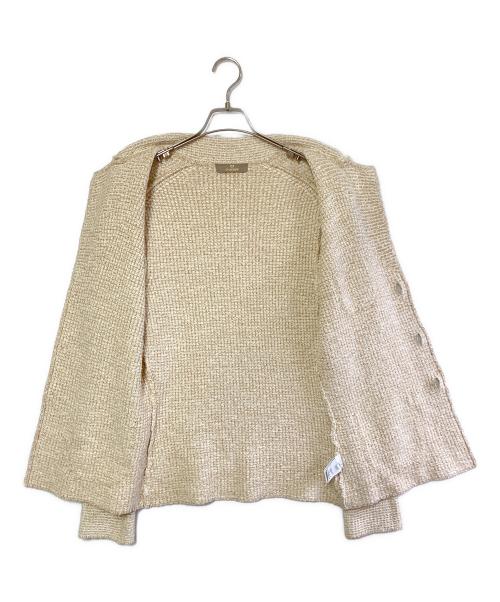 Cruciani（クルチアーニ）Cruciani (クルチアーニ) ローゲージニットジャケット ベージュ サイズ:SIZE 44の古着・服飾アイテム