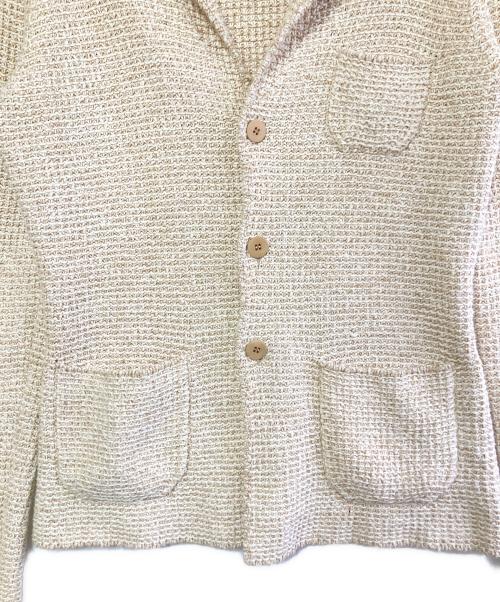 Cruciani（クルチアーニ）Cruciani (クルチアーニ) ローゲージニットジャケット ベージュ サイズ:SIZE 44の古着・服飾アイテム