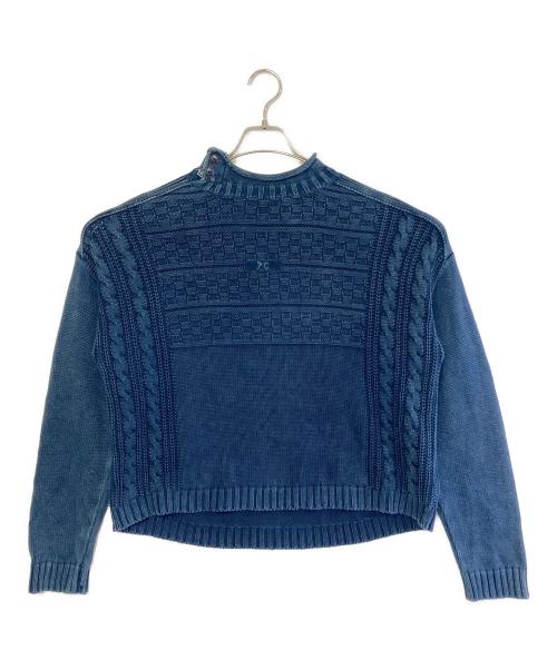 Porter Classic（ポータークラシック）Porter Classic (ポータークラシック) インディゴフィッシャーマンニット インディゴ サイズ:Sの古着・服飾アイテム
