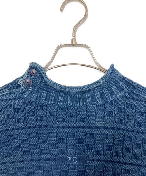 Porter Classic（ポータークラシック）Porter Classic (ポータークラシック) インディゴフィッシャーマンニット インディゴ サイズ:Sの古着・服飾アイテム