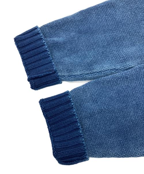 Porter Classic（ポータークラシック）Porter Classic (ポータークラシック) インディゴフィッシャーマンニット インディゴ サイズ:Sの古着・服飾アイテム