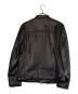 nano・universe (ナノ・ユニバース) シングルライダースジャケット ブラック サイズ:SIZE L：12000円