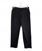 WHITE MOUNTAINEERINGホワイトマウンテ二アニング）の古着「3 TUCK EASY TAPERED PANTS（スリータック イージー テーパード パンツ）」｜ブラック