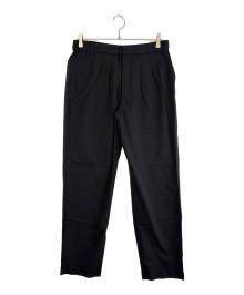 WHITE MOUNTAINEERING（ホワイトマウンテ二アニング）の古着「3 TUCK EASY TAPERED PANTS（スリータック イージー テーパード パンツ）」｜ブラック