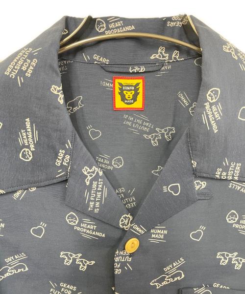 HUMAN MADE（ヒューマンメイド）HUMAN MADE (ヒューマンメイド) アロハシャツ ネイビー サイズ:Mの古着・服飾アイテム