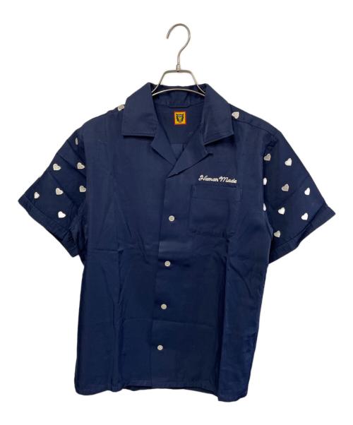 HUMAN MADE（ヒューマンメイド）HUMAN MADE (ヒューマンメイド) 半袖シャツ ネイビー サイズ:Mの古着・服飾アイテム