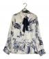 ZARA（ザラ）の古着「サテンシャツ」｜ブルー×ホワイト