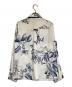 ZARA (ザラ) サテンシャツ ブルー×ホワイト サイズ:SIZE S：2500円