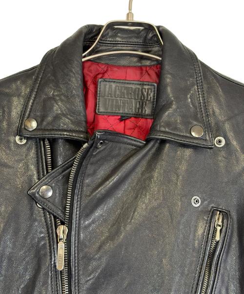 JACKROSE VINTAGE（ジャックローズヴィンテージ）JACKROSE VINTAGE (ジャックローズヴィンテージ) ダブルライダースジャケット ブラック サイズ:SIZE 3（L)の古着・服飾アイテム