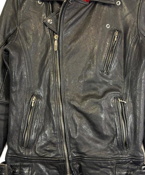 JACKROSE VINTAGE（ジャックローズヴィンテージ）JACKROSE VINTAGE (ジャックローズヴィンテージ) ダブルライダースジャケット ブラック サイズ:SIZE 3（L)の古着・服飾アイテム
