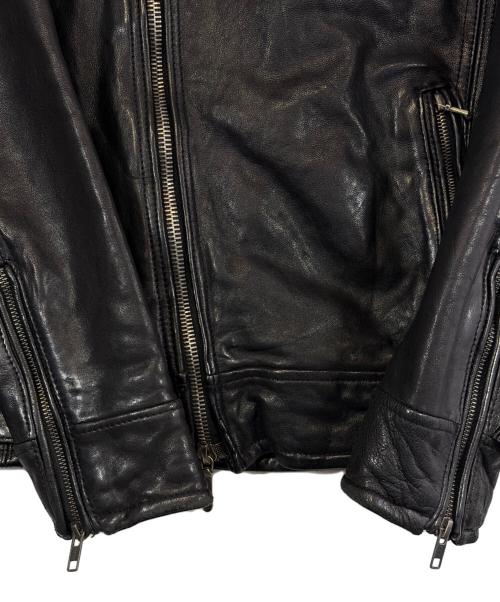 JACKROSE VINTAGE（ジャックローズヴィンテージ）JACKROSE VINTAGE (ジャックローズヴィンテージ) ダブルライダースジャケット ブラック サイズ:SIZE 3（L)の古着・服飾アイテム