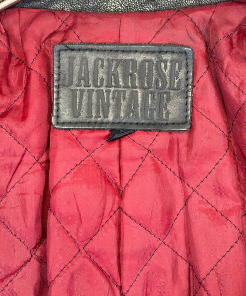 JACKROSE VINTAGE（ジャックローズヴィンテージ）JACKROSE VINTAGE (ジャックローズヴィンテージ) ダブルライダースジャケット ブラック サイズ:SIZE 3（L)の古着・服飾アイテム