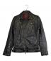 JACKROSE VINTAGE（ジャックローズヴィンテージ）の古着「ダブルライダースジャケット」｜ブラック