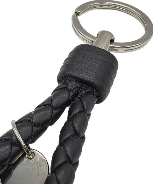 BOTTEGA VENETA（ボッテガベネタ）BOTTEGA VENETA (ボッテガベネタ) レザーキーリング ブラックの古着・服飾アイテム