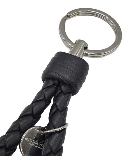 BOTTEGA VENETA（ボッテガベネタ）BOTTEGA VENETA (ボッテガベネタ) レザーキーリング ブラックの古着・服飾アイテム