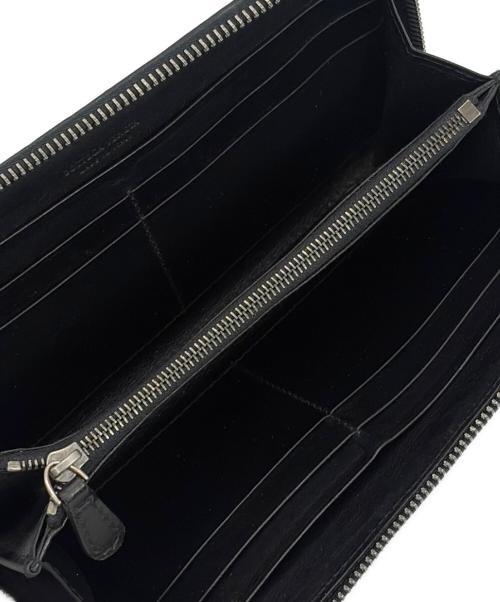 BOTTEGA VENETA（ボッテガベネタ）BOTTEGA VENETA (ボッテガベネタ) ラウンドファスナー財布 ブラックの古着・服飾アイテム