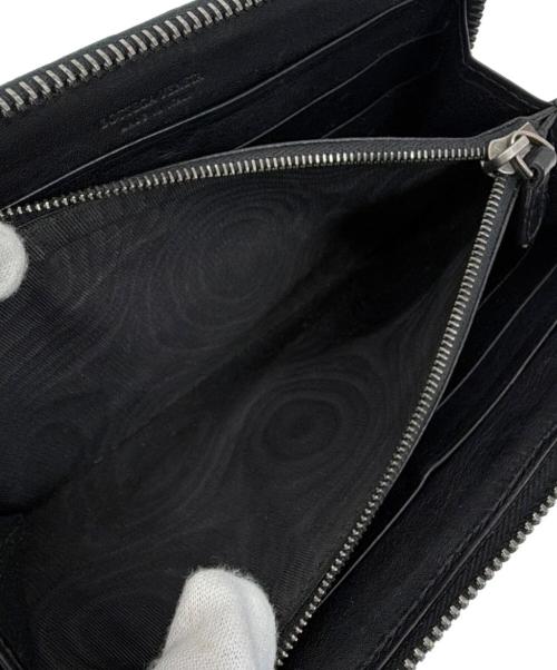 BOTTEGA VENETA（ボッテガベネタ）BOTTEGA VENETA (ボッテガベネタ) ラウンドファスナー財布 ブラックの古着・服飾アイテム