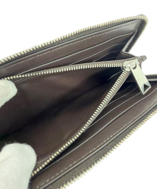 BOTTEGA VENETA（ボッテガベネタ）BOTTEGA VENETA (ボッテガベネタ) ジップアップラウンドウォレット ブラウンの古着・服飾アイテム