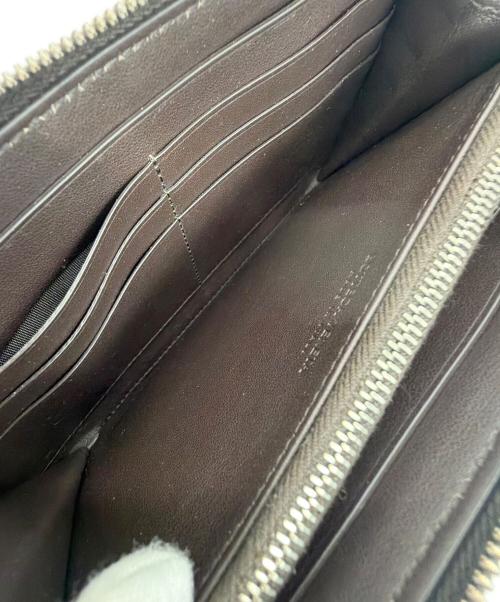 BOTTEGA VENETA（ボッテガベネタ）BOTTEGA VENETA (ボッテガベネタ) ジップアップラウンドウォレット ブラウンの古着・服飾アイテム