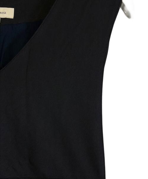BLUE LABEL CRESTBRIDGE（ブルーレーベルクレストブリッジ）BLUE LABEL CRESTBRIDGE (ブルーレーベルクレストブリッジ) ジャンスカトリムワンピース ネイビー サイズ:SIZE Mの古着・服飾アイテム