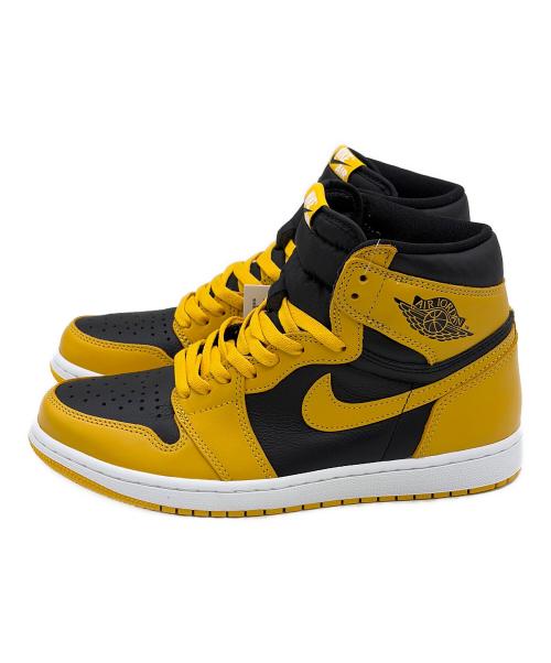 NIKE（ナイキ）NIKE (ナイキ) AIR JORDAN 1 RETRO HIGH OG（エア ジョーダン ワン レトロ ハイ オージー） イエロー×ブラック サイズ:SIZE 27cm 未使用品の古着・服飾アイテム