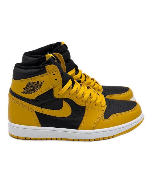 NIKE（ナイキ）NIKE (ナイキ) AIR JORDAN 1 RETRO HIGH OG（エア ジョーダン ワン レトロ ハイ オージー） イエロー×ブラック サイズ:SIZE 27cm 未使用品の古着・服飾アイテム