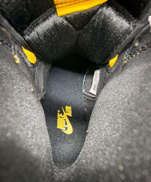 NIKE（ナイキ）NIKE (ナイキ) AIR JORDAN 1 RETRO HIGH OG（エア ジョーダン ワン レトロ ハイ オージー） イエロー×ブラック サイズ:SIZE 27cm 未使用品の古着・服飾アイテム