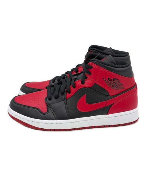 NIKE（ナイキ）NIKE (ナイキ) Air Jordan 1 Mid（エア ジョーダン ワン ミッド） レッド×ブラック サイズ:SIZE 27cm 未使用品の古着・服飾アイテム