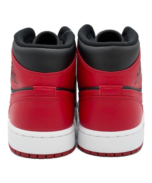 NIKE（ナイキ）NIKE (ナイキ) Air Jordan 1 Mid（エア ジョーダン ワン ミッド） レッド×ブラック サイズ:SIZE 27cm 未使用品の古着・服飾アイテム