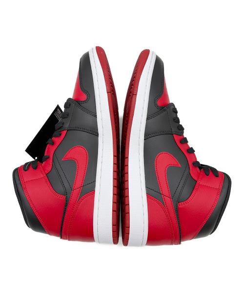 NIKE（ナイキ）NIKE (ナイキ) Air Jordan 1 Mid（エア ジョーダン ワン ミッド） レッド×ブラック サイズ:SIZE 27cm 未使用品の古着・服飾アイテム