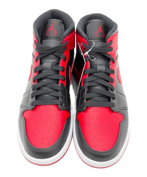 NIKE（ナイキ）NIKE (ナイキ) Air Jordan 1 Mid（エア ジョーダン ワン ミッド） レッド×ブラック サイズ:SIZE 27cm 未使用品の古着・服飾アイテム