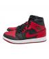 NIKE (ナイキ) Air Jordan 1 Mid（エア ジョーダン ワン ミッド） レッド×ブラック サイズ:SIZE 27cm 未使用品：14000円