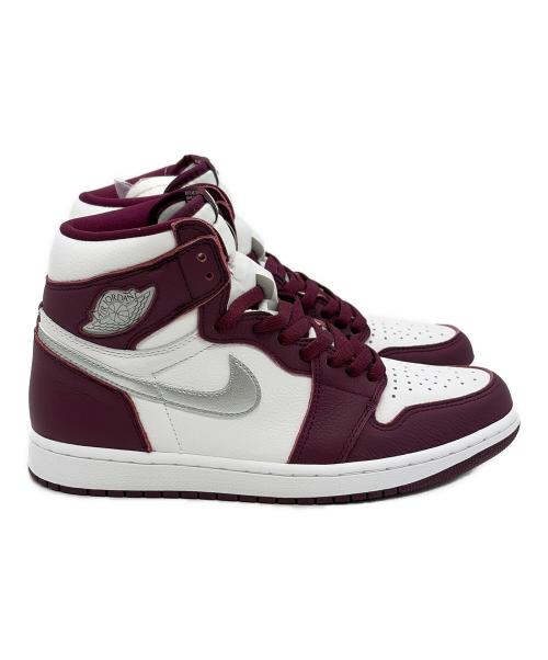 NIKE（ナイキ）NIKE (ナイキ) Air Jordan 1 Retro High（エア ジョーダン ワン レトロ ハイ） ホワイト×パープル サイズ:SIZE 27cm 未使用品の古着・服飾アイテム