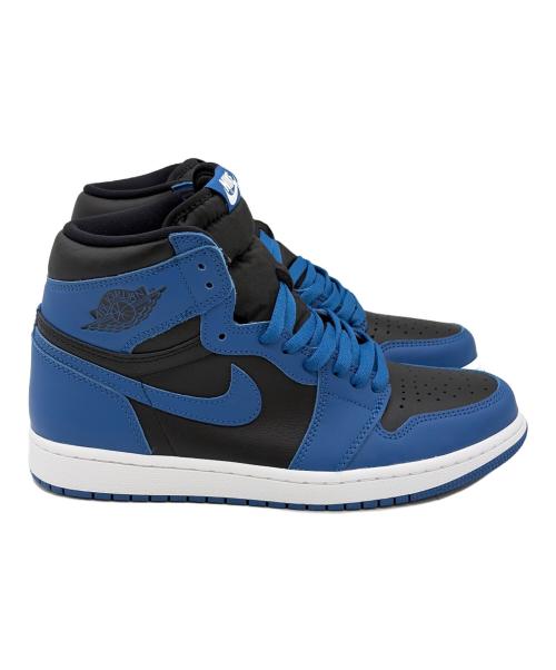 NIKE（ナイキ）NIKE (ナイキ) Air Jordan 1 Retro High OG（エア ジョーダン ワン レトロ ハイ オージー） ブルー×ブラック サイズ:SIZE 27cm 未使用品の古着・服飾アイテム