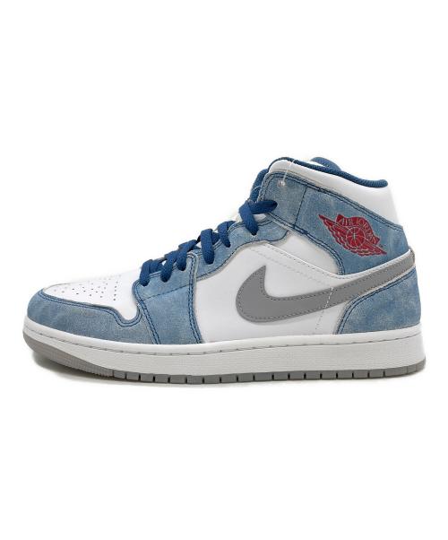 NIKE（ナイキ）NIKE (ナイキ) Air Jordan 1 Mid SE/エアジョーダン1 ミッド SE/ハイカットスニーカー ホワイト×スカイブルー サイズ:27cm 未使用品の古着・服飾アイテム