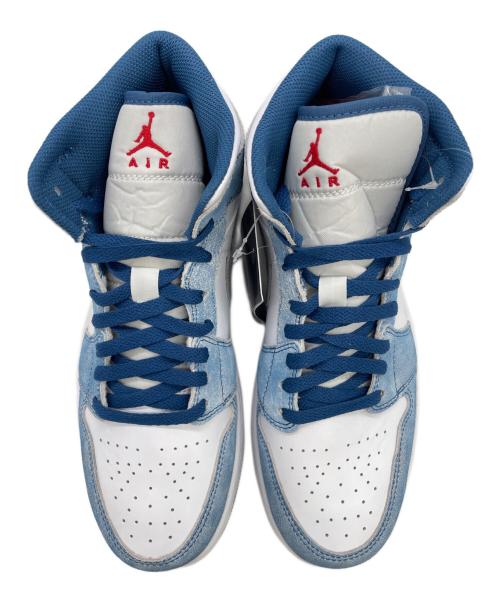 NIKE（ナイキ）NIKE (ナイキ) Air Jordan 1 Mid SE/エアジョーダン1 ミッド SE/ハイカットスニーカー ホワイト×スカイブルー サイズ:27cm 未使用品の古着・服飾アイテム