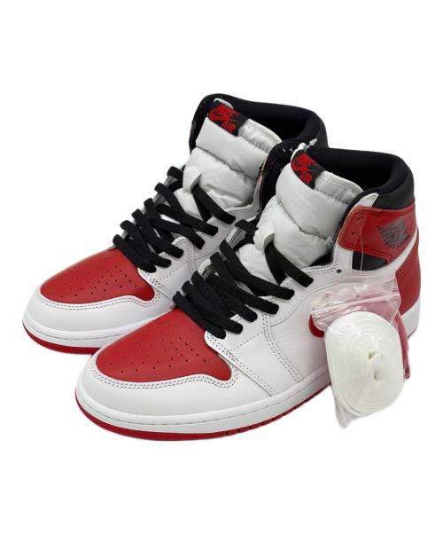 NIKE（ナイキ）NIKE (ナイキ) Air Jordan 1 High OG（エア ジョーダン ワン ハイ オージー） ホワイト×レッド サイズ:SIZE 27cm 未使用品の古着・服飾アイテム