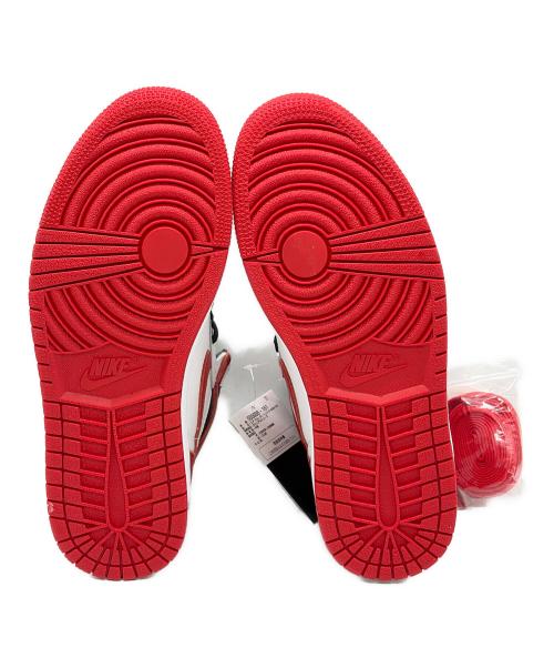 NIKE（ナイキ）NIKE (ナイキ) Air Jordan 1 High OG（エア ジョーダン ワン ハイ オージー） ホワイト×レッド サイズ:SIZE 27cm 未使用品の古着・服飾アイテム