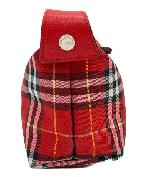 BURBERRY LONDON（バーバリーロンドン）BURBERRY LONDON (バーバリーロンドン) ハンドポーチ レッドの古着・服飾アイテム