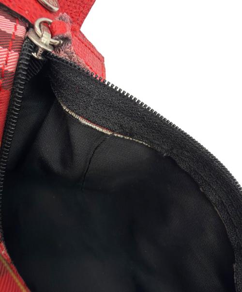 BURBERRY LONDON（バーバリーロンドン）BURBERRY LONDON (バーバリーロンドン) ハンドポーチ レッドの古着・服飾アイテム