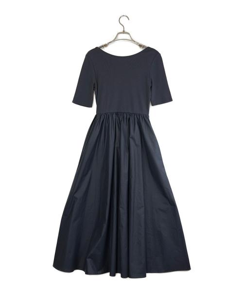 UNITED ARROWS（ユナイテッドアローズ）UNITED ARROWS (ユナイテッドアローズ) 半袖ワンピース/FIT＆FLA ショートスリーブ ワンピース ネイビー サイズ:SIZE Mの古着・服飾アイテム