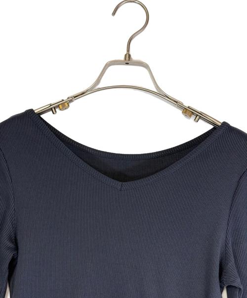 UNITED ARROWS（ユナイテッドアローズ）UNITED ARROWS (ユナイテッドアローズ) 半袖ワンピース/FIT＆FLA ショートスリーブ ワンピース ネイビー サイズ:SIZE Mの古着・服飾アイテム