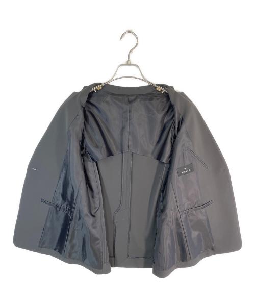 white（ホワイト）white (ホワイト) Vカラージャケット グレー サイズ:SIZE Mの古着・服飾アイテム