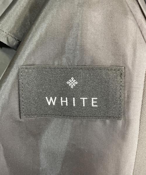 white（ホワイト）white (ホワイト) Vカラージャケット グレー サイズ:SIZE Mの古着・服飾アイテム