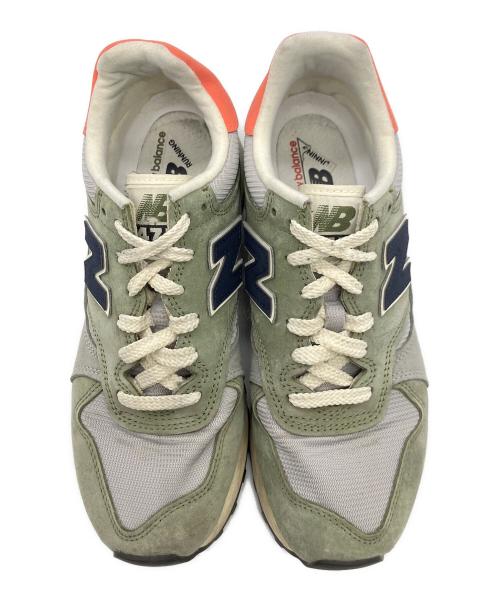 NEW BALANCE（ニューバランス）NEW BALANCE (ニューバランス) ローカットスニーカー グレー×グリーン サイズ:25の古着・服飾アイテム