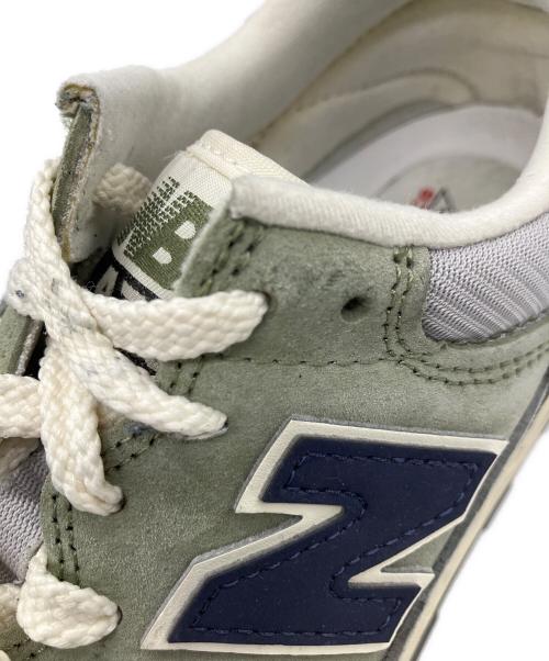 NEW BALANCE（ニューバランス）NEW BALANCE (ニューバランス) ローカットスニーカー グレー×グリーン サイズ:25の古着・服飾アイテム